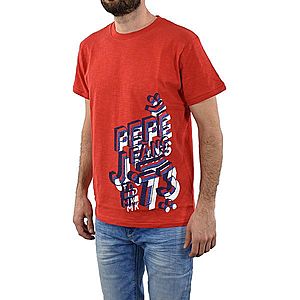 Pepe Jeans pánské červené tričko Sammi obraz