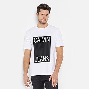 Calvin Klein pánské bílé tričko Box obraz