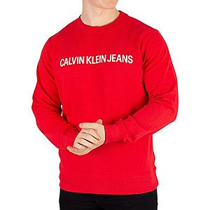 Calvin Klein pánská červená mikina Logo obraz