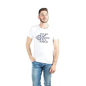 Calvin Klein pánské bílé tričko Monogram obraz