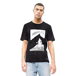 Calvin Klein pánské černé tričko Photoprint obraz