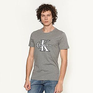 Calvin Klein pánské šedé tričko Monogram obraz