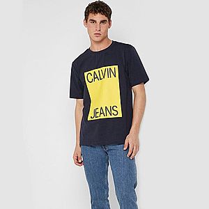 Calvin Klein pánské tmavě modré tričko Box obraz