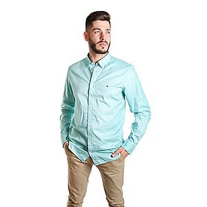 Tommy Hilfiger pánská zelená košile s kostkou obraz