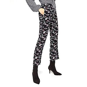 Pepe Jeans dámské černé kalhoty s květinovým vzorem Greta obraz