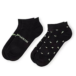 Sada 2 párů pánských nízkých ponožek Emporio Armani obraz