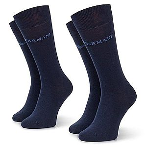 Sada 2 párů pánských vysokých ponožek Emporio Armani obraz