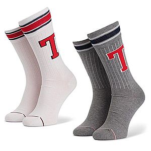 Sada 2 párů pánských vysokých ponožek TOMMY HILFIGER obraz