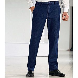 Denimové džíny v kvalitě Ecellence tm. modrá 42 obraz
