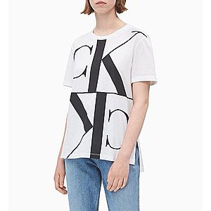 Calvin Klein dámské bílé tričko Mirror obraz