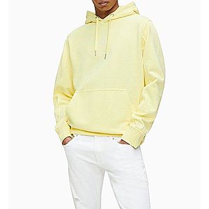 Calvin Klein pánská žlutá mikina Hoodie s kapucí obraz