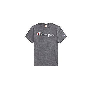 Champion Script Logo Crew Neck T-Shirt-XL šedé 210972-F19-EM519-XL obraz