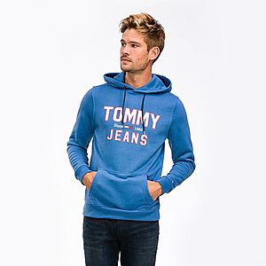 Tommy Jeans pánská modrá mikina Essential Logo obraz