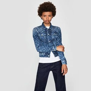 Pepe Jeans dámská džínová bunda Maddie Logo obraz