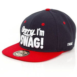 GangstaGroup Sorry I`m Swag! Snapback Cap Navy Red obraz