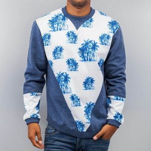 Just Rhyse Palms Sweatshirt Blue obraz