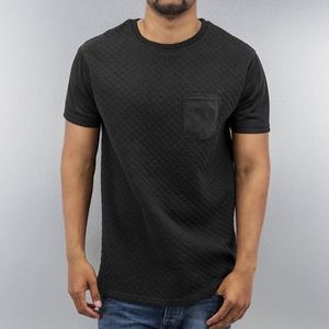 Just Rhyse Quilted T-Shirt Black obraz