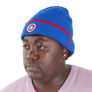 New Era Pop Cuff Knit Captain America Official Cap obraz