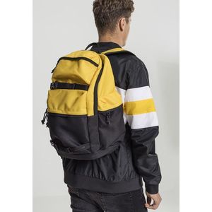 Urban Classics Backpack Colourblocking chrome yellow/black/black obraz