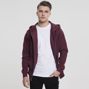 Mikina Urban Classics Basic Zip Hoody cherry obraz