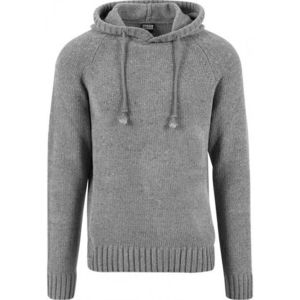 Urban Classics Chenille Hooded Sweater grey obraz
