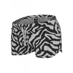 Urban Classics Ladies Zebra Hotpants gry/blk obraz
