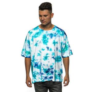 Cayler & Sons CSBL Meaning Of Life Tie Dye Box Tee white/blue obraz