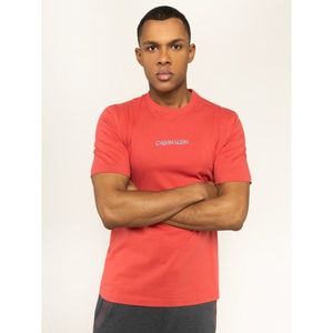 Calvin Klein pánské červené tričko Logo obraz