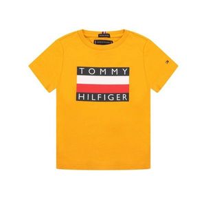 Tommy Hilfiger pánské žluté tričko Essential obraz