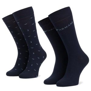Sada 2 párů pánských vysokých ponožek Emporio Armani obraz