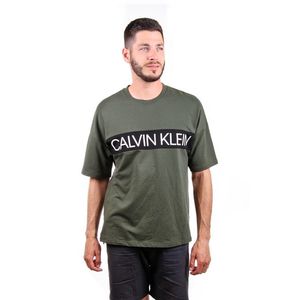 Calvin Klein pánské zelené tričko Logo obraz