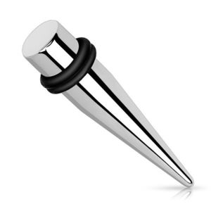 Piercing do ucha - expander - ocelový roztahovák stříbrné barvy - Tloušťka piercingu: 2 mm obraz
