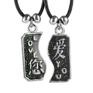Dvoudílný náhrdelník LOVE YOU s čínskými znaky obraz