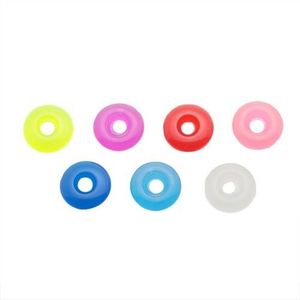 Barevné akrylové kolečko na piercing - přívěsek na činku - Barva: Čirá obraz