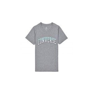 Converse Twisted Varsity Pattern Classic T-Shirt-M šedé 10018431-A01-M obraz