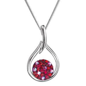 Evolution Group Stříbrný náhrdelník se Swarovski krystaly kapka 32075.3 cherry obraz