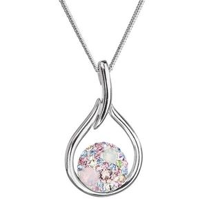 Evolution Group Stříbrný náhrdelník se Swarovski krystaly kapka 32075.3 magic rose obraz