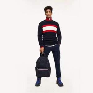 Tommy Hilfiger pánský tmavě modrý svetr obraz