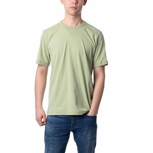 Calvin Klein pánské zelené tričko Badge obraz