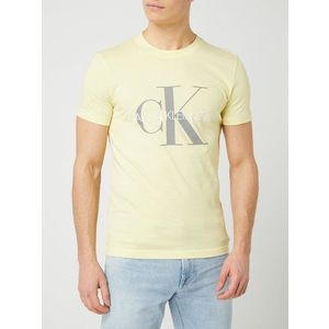 Calvin Klein pánské žluté tričko obraz