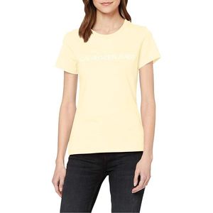 Calvin Klein dámské světle žluté tričko Logo obraz