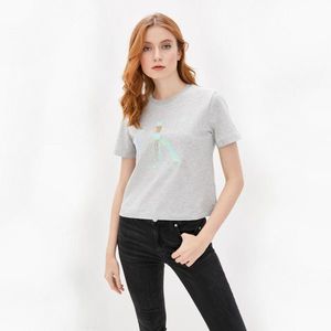 Calvin Klein dámské šedé tričko s holografickým logem obraz