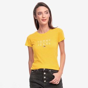 Tommy Jeans dámské žluté tričko Essential obraz