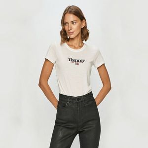 Tommy Jeans dámské bílé tričko Essential obraz