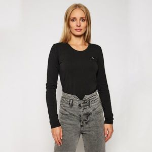 Tommy Jeans dámské černé tričko s dlouhým rukávem Jersey obraz