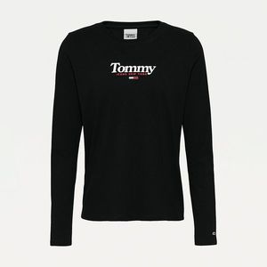 Tommy Jeans dámské černé tričko s dlouhým rukávem obraz