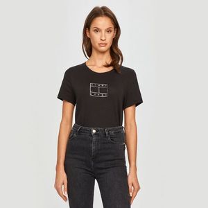 Tommy Jeans dámské černé tričko obraz
