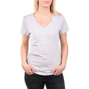 Calvin Klein dámské šedé tričko s výstřihem do V obraz