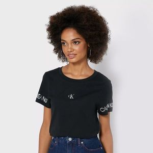Calvin Klein dámské černé triko obraz