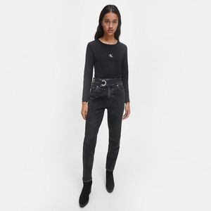 Calvin Klein dámské černé triko s dlouhým rukávem obraz